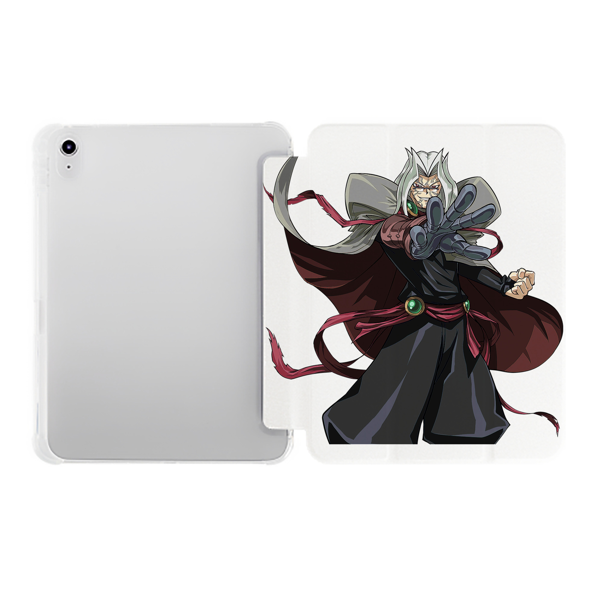 （画像用） 遊☆戯☆王 Yu-Gi-Oh! IPad ケース ペン収納付き 三つ折りスタンド PUレザー×シリコン 対応機種9.5/10.5/10.9インチ